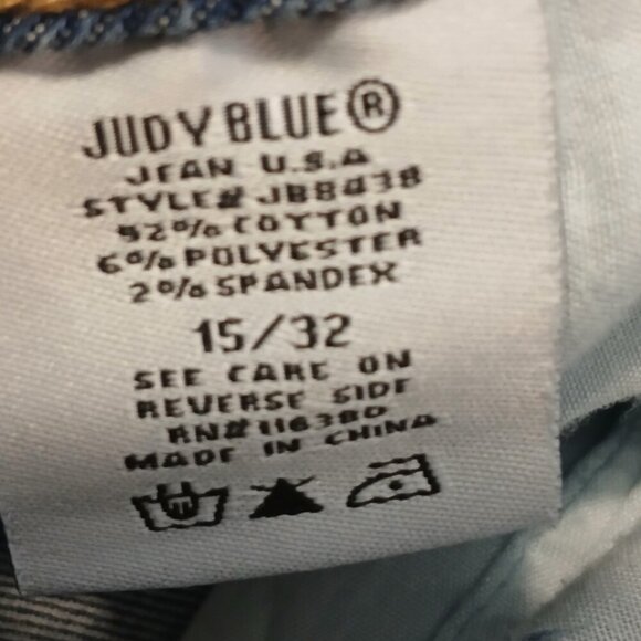 JUDY BLUE SKINNY FIT PEARL STUDDED JEANS WOMENS SIZE 15/32 - Picture 5 of 7